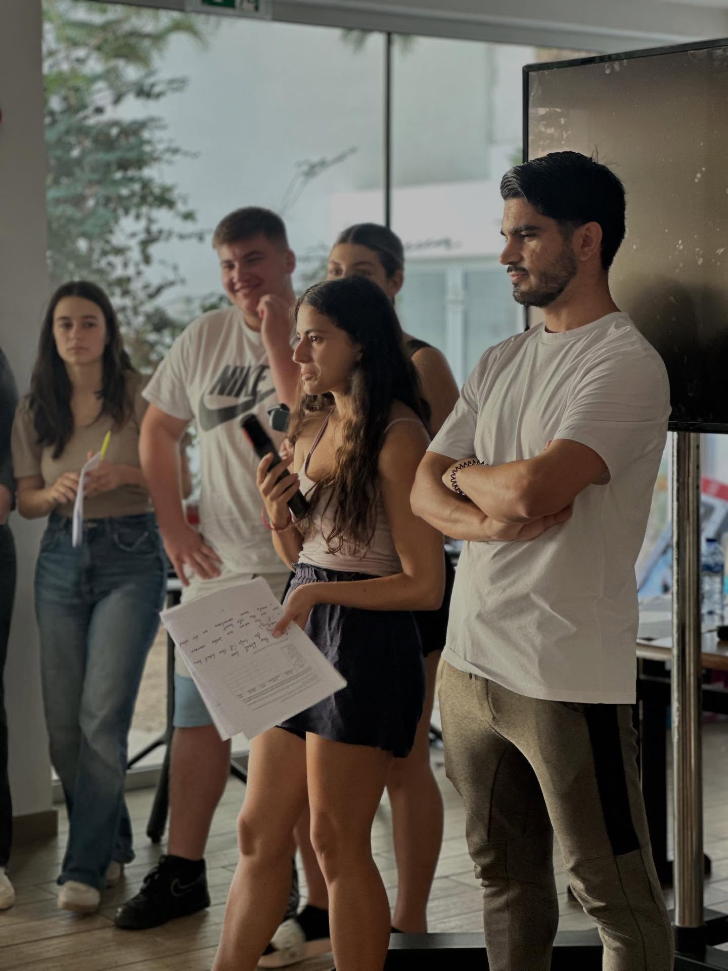 Erasmus+ team activity with young participants
